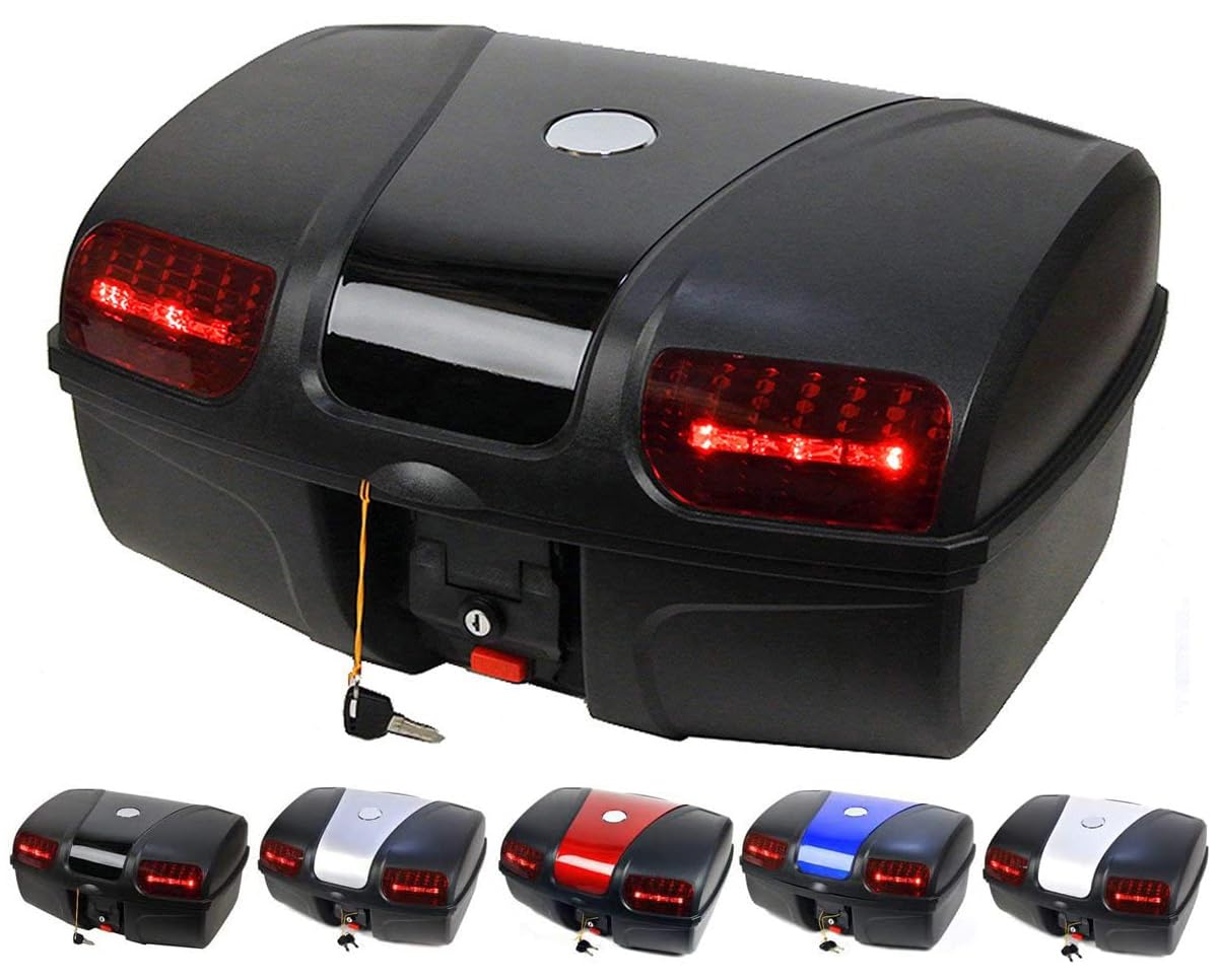 

Задний кофр емкостью 47 л, черный Легко крепится и снимается Стильный дизайн и Большая вместимость Универсальный тип Для крепления на багажник Светодиодный стоп-сигнал Спинка чёрный