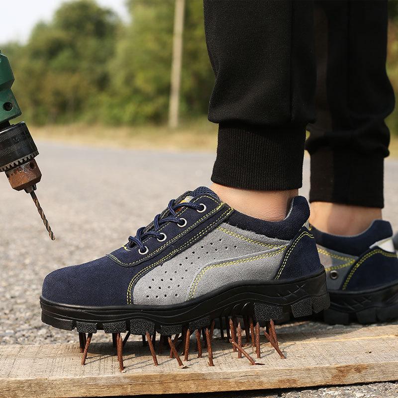 Anti-smashing and Anti-piercing Welder Steel Baotou Four-season Deodorant, Wear-resistant and Non-slip Protective Work Shoes