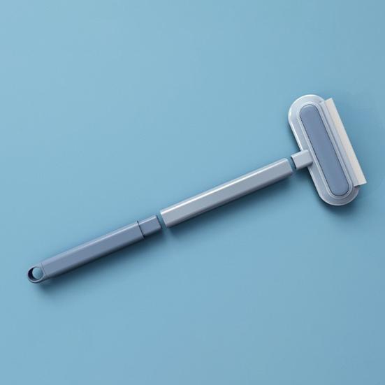 Window Screen Brush 2 In 1 Dual Brush System Glass Tiles Bathroom Doors Car Windshields Cleaner with Extension Pole