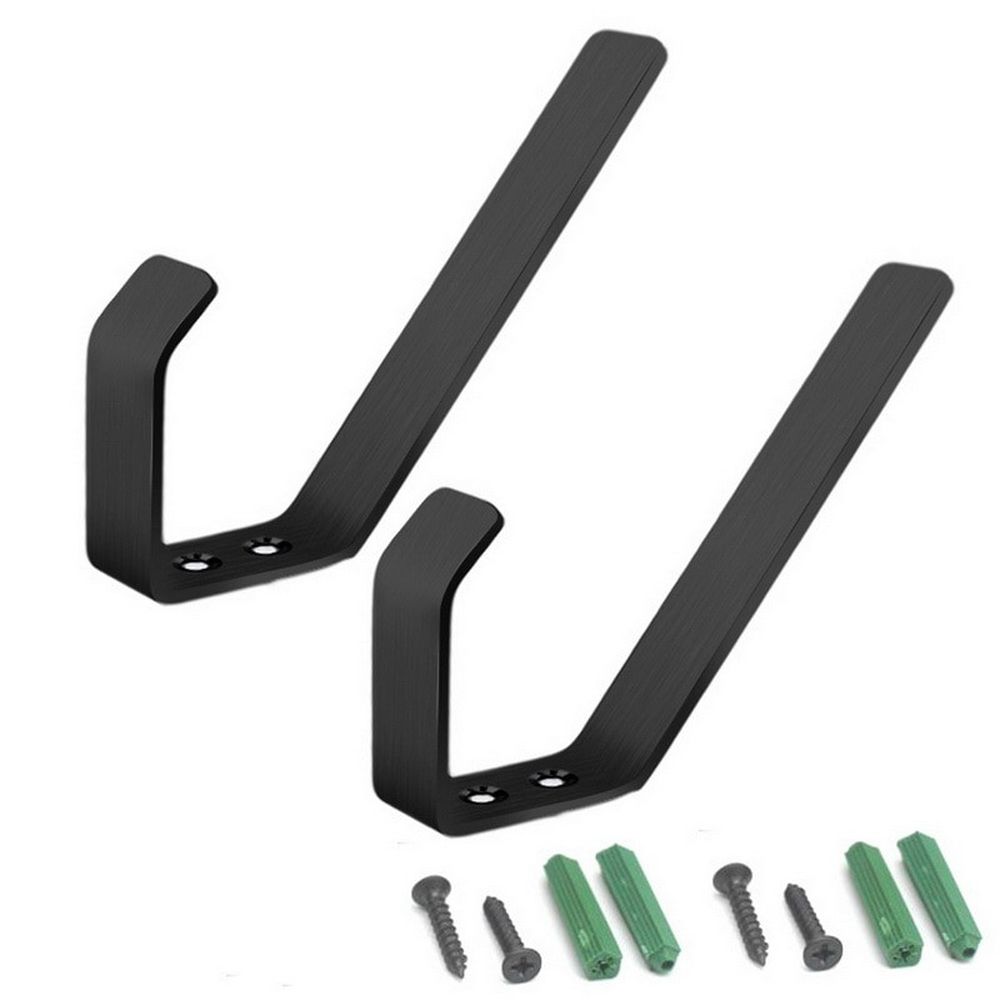 

Home Luggage Black Silver Jacket Hanger Helmet Hook Motorcycle Helmet Holder Helmet Display Rack Large Size Black