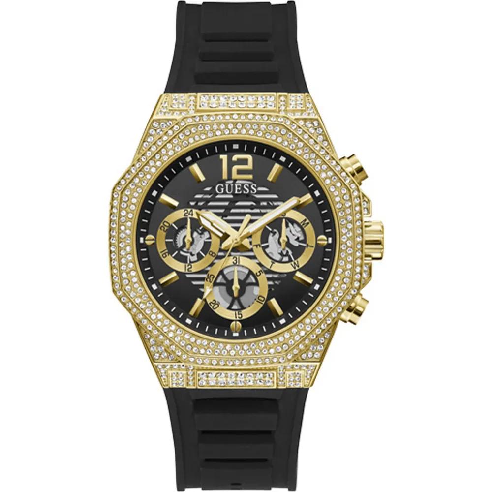 GUESS Sport Black Stainless steel and Silicone Men s Quartz GW0518G2 чёрный
