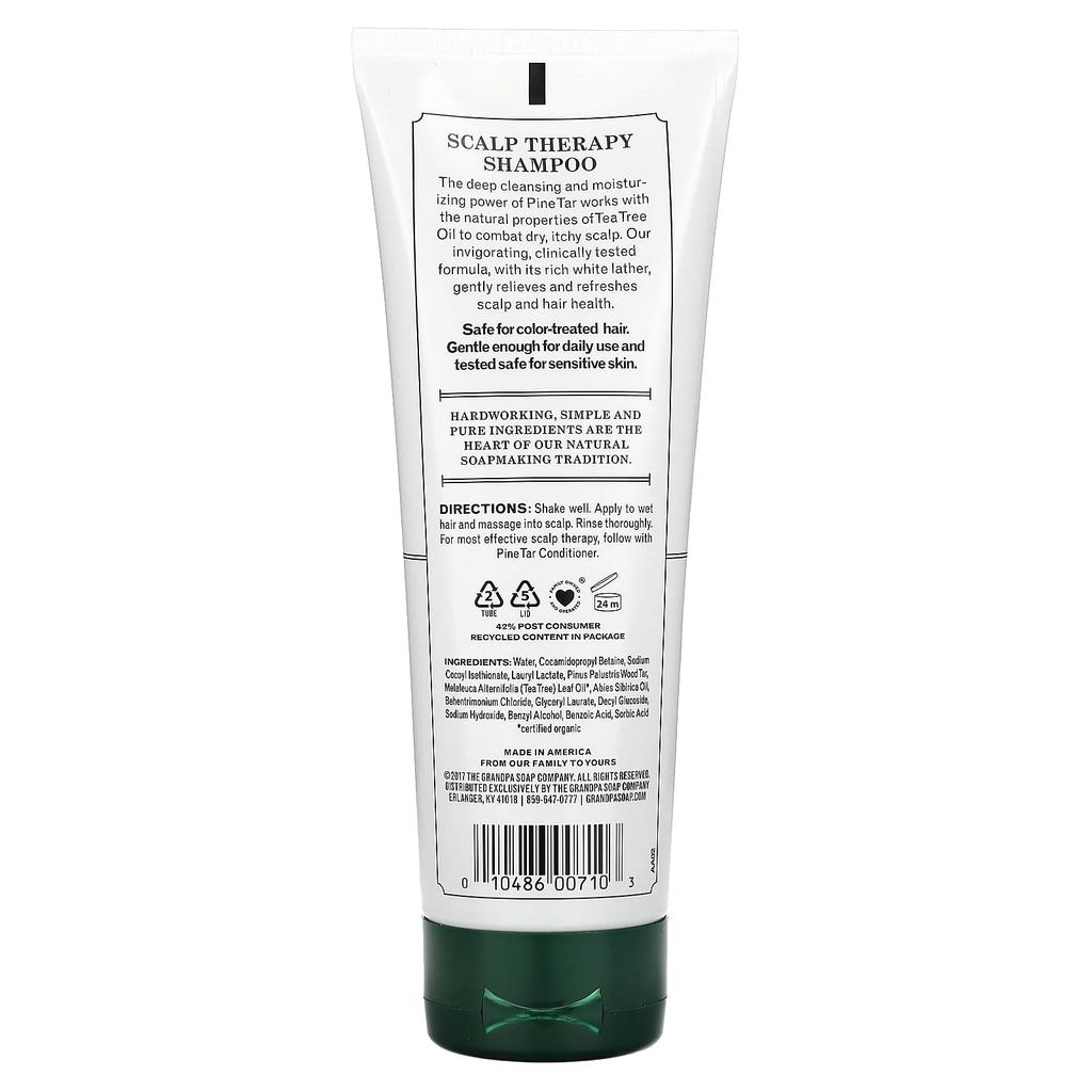 The Grandpa Soap Co., Rosin Shampoo, Scalp Therapy, 237Ml(8Fl Oz)