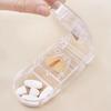 1 pz Tagliapillole Scatola per Dividere Medicinali Portatile Contenitore Macinino Viaggio Casa Porta Pillole Mini Scomparto Divisorio Custodia Tagliapillole