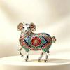 Exquisite Goat Brooches Pins For Women Unisex Vintage Relief Design Goat New Year Party Office Animal Brooch Pin Gifts