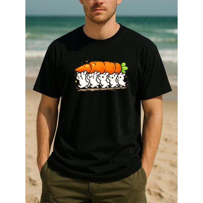 

Elevate The Large Turnip, Tiny Bunny - Adorable And Gentle Relaxation Style Year-Round Cozy Tee. Suitable for Everyday Use, Men S Apparel 4XL чорний