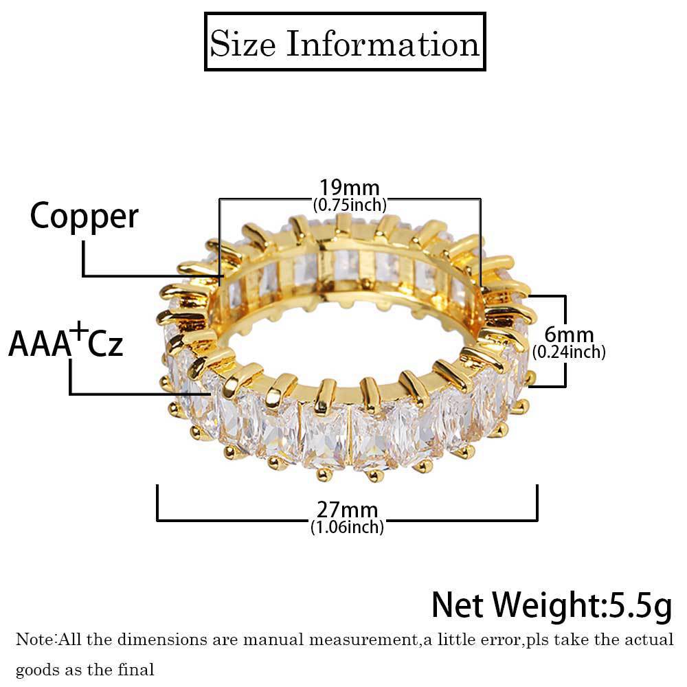 Fashion Cubic Zirconia CZ Open Rings For Women Gold Silver Color Elegant Wedding Ring Female Engagement Party Jewelry