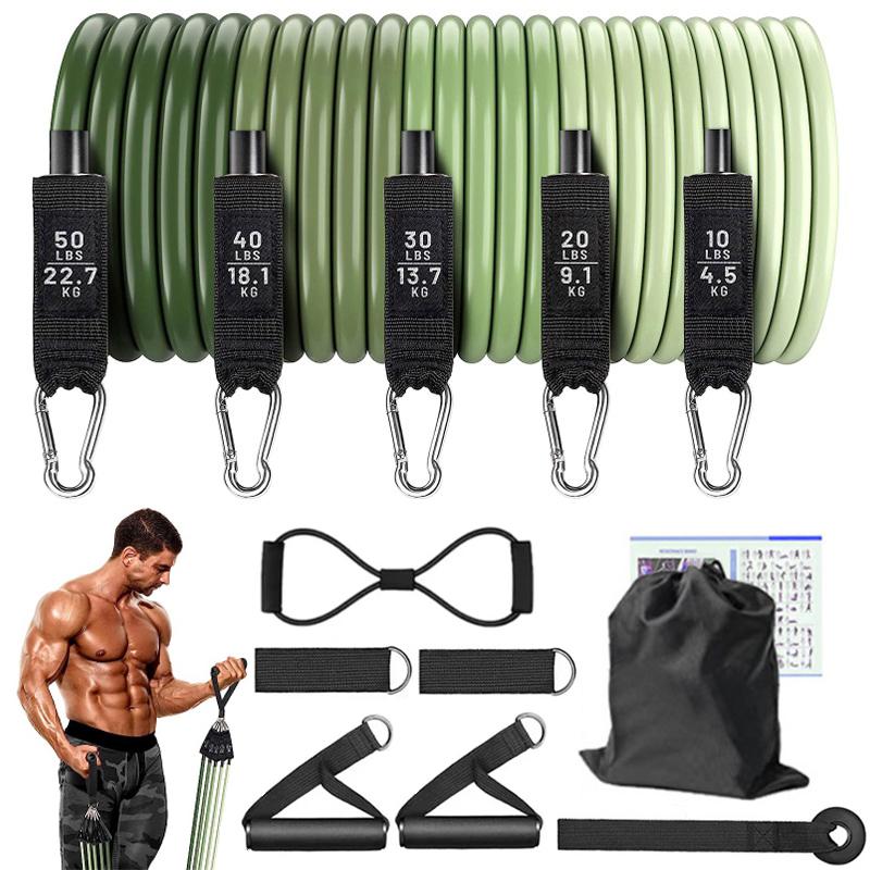 

12 шт., набор эспандеров для бодибилдинга, эластичные ленты для упражнений, мужские и женские мышцы и силовые тренировки, фитнес-ленты, оборудование для тренажерного зала