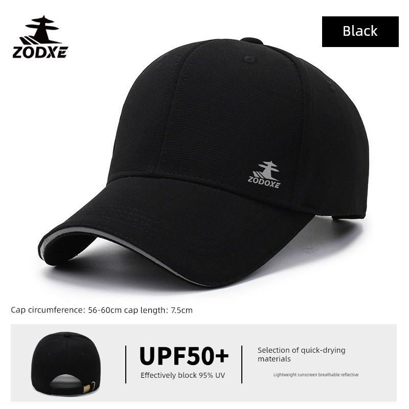 

Mobile Zodxe Hat Men s Summer Outdoor Cycling Sun Hat Women s Quick-Drying Running Athleisure Baseball Cap Black Free size (head circumference 56-60cm)