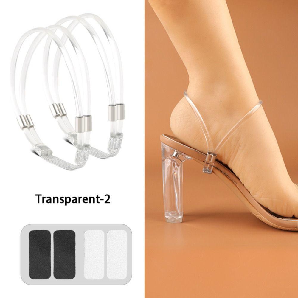 2Pairs Bundle High Heels Women Shoeslaces Ankle Holding Shoes Decorations Lazy Shoelaces Adjustable Elastic Shoe Belt Women