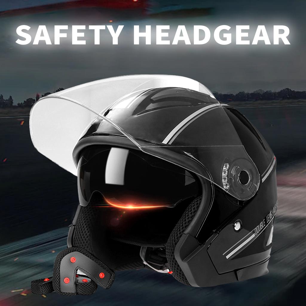 3Celsius4 Open Face Motorcycle Helmets,Dual   Menums and Womenums Motorbike Half Helmet For Moped Cruiser