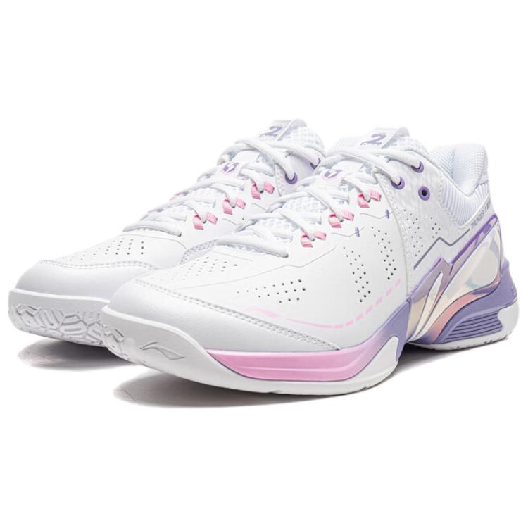Li Ning Badminton Collection Thunder II PRO Synthetic Leather, Textile Coverage Support Badminton Shoes Unisex AYAW001-3