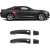 MICROCK for Camaro Carbon Fiber Out Door Handle Cover Trim Interior Accessories for Chevrolet Camaro 2017 2018 2019 2020 2021 2022