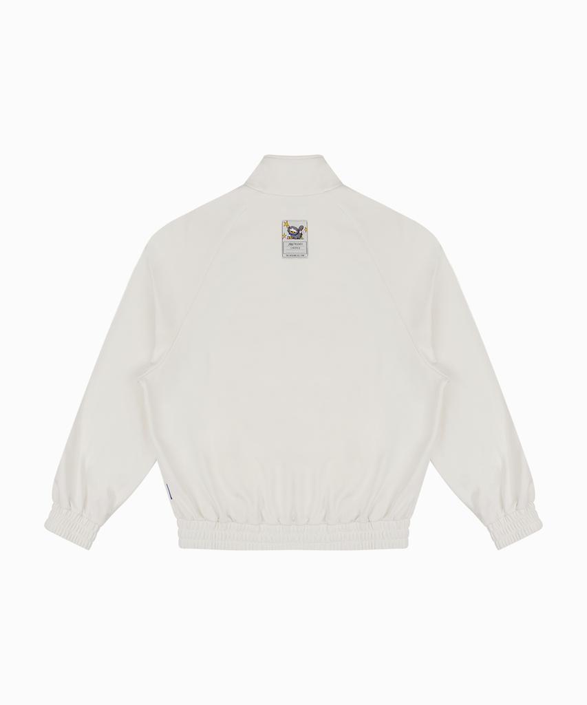 CONVERSE & J.O.F.L. Friends Oversized Zip-Up Sweatshirt Egret Ucl158-W2Y