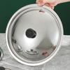 Nerezová Fritovací Nádoba Víko Domácí Použití Tepelně Odolné Nerezové Snadná Montáž s Rukojetí