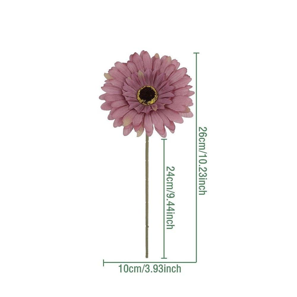 1pc Chrysanthemum Flowers Artificial Flowers Bouquet Single Piece DIY Floral Materials Artificial Gerbera Flowers Soft Realistic