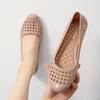 Sandalias de Gel Gruesas de Estilo Coreano para Mujer – Punta Cerrada, Calado, Antideslizantes, Versátiles y Cómodas Zapatos de Moda de Verano