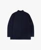 ESN Ribbed Half-Turtleneck Knit T-Shirt Navy
