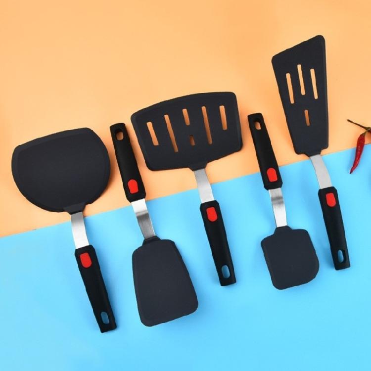 Durable Nonstick Silicone Spatula High Temperatures Resistant Turner Kitchen Utensils for Flipping Eggs and Meats