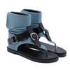 New Round Toe Clip Toe Sexy Rear Zipper Beach Shoes in Summer Stylish Comfortable Solid Color Non-slip Exposed Toe Flat Sandals