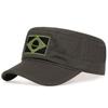 Unisex Brazilian Flag Embroidery Baseball Cap Spring Autumn Outdoor Adjustable Casual Hats Men Flat Top Military Caps Hiphop Hat