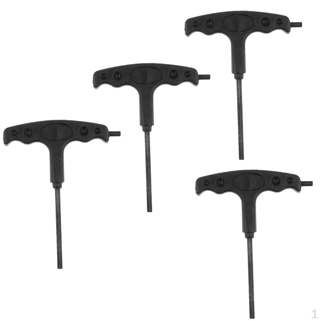 4 Pieces Inline Skate Spanner Roller T Handle Allen Wrench