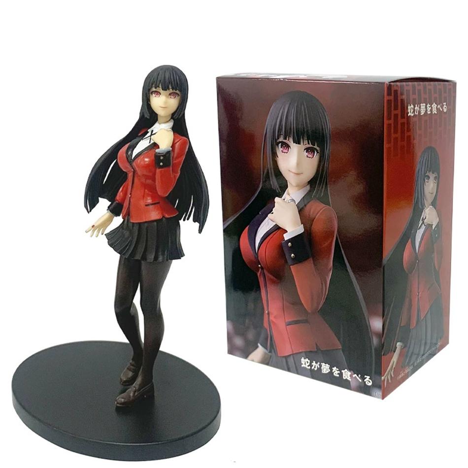 17cm Anime Figure Jabami Yumeko Action Collectible Model Toys Gift Ornaments Doll Toy PVC Articulated Poseable Detailed Movable Scale
