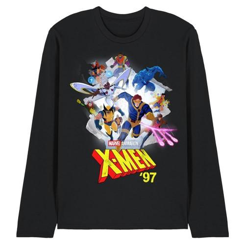 X-Men 97 Unisex Erwachsenen Mutant Poster Ringgesponnenes Baumwoll Langarm-T-Shirt