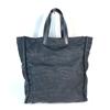 FENDI 7VA367 logo Shoulder Bag Vertical Tote Bag Nylon / Leather Black