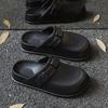 Men Fashion Closed Toe Mule Sandals Lightweight Casual Outdoor Slippers Breathable Summer Walking Shoes 36 To 45