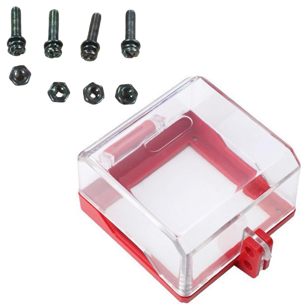 High Strength Clear Plastic Wall Switches Cover Emergency Button Wall Switch Socket Lockout Cover Lock Box Enduring