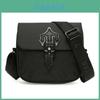Stilvolle Trapstar Unisex Schulter-Crossbody-Tasche mit reflektierender schwarzer Farbe, perfekt für lässiges Reisen und Charaktere)