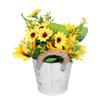 Simulation Sunflower Potted Plant High Simulation Dining Table Bonsai Fake Flower Yellow for Home