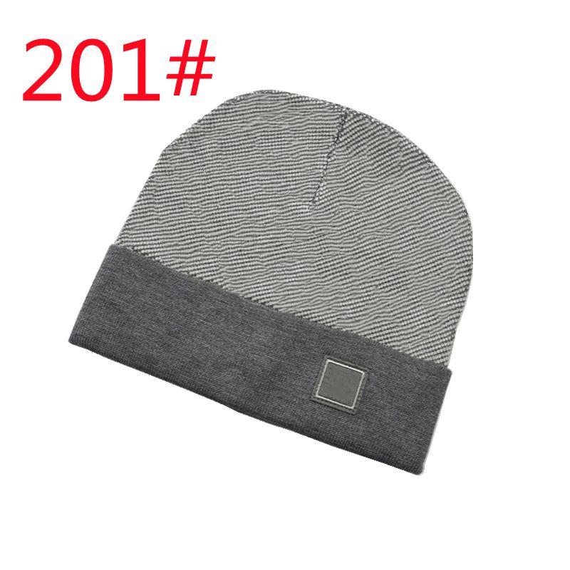 

201# Designer Hat Men s WOMEN S Luxury Knit Hat Ski Beanie 201# light gray One size