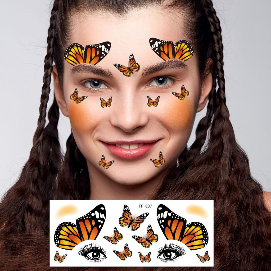 Waterproof Tattoo Stickers, Sweet Spice Girl Blush Face Stickers, Party Makeup, Holiday Prom Tattoo Stickers