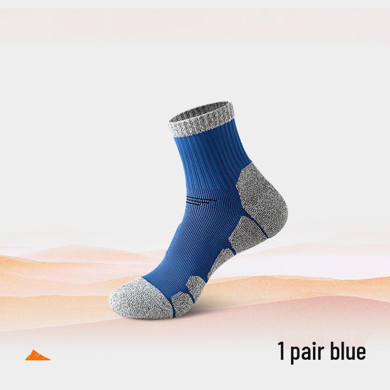 Men's Professional Mountain Climbing & Hiking Mid-Calf Socks, Thickened Towel Bottom, Outdoor Running Sports.