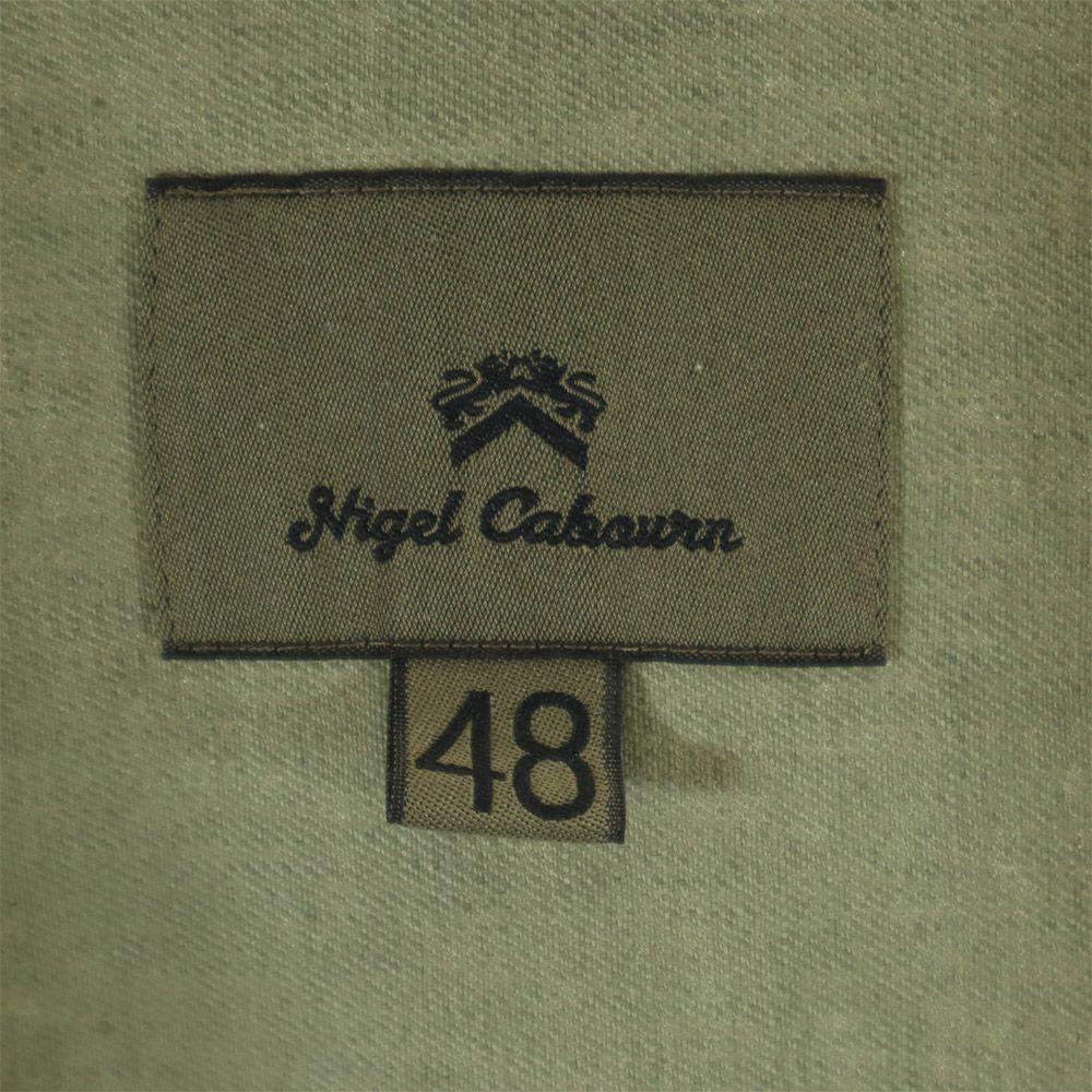 Nigel Cabourn Made In Japan Linen Blend Cotton Tailored Jacket 48 Khaki Men's Used