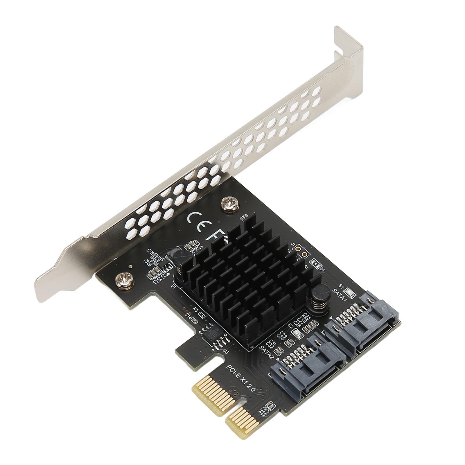 

PCIe to SATA 3.0 Expansion Card 6Gbps Transmission Stable Plug and Play PCIe SATA 3.0 Controller
