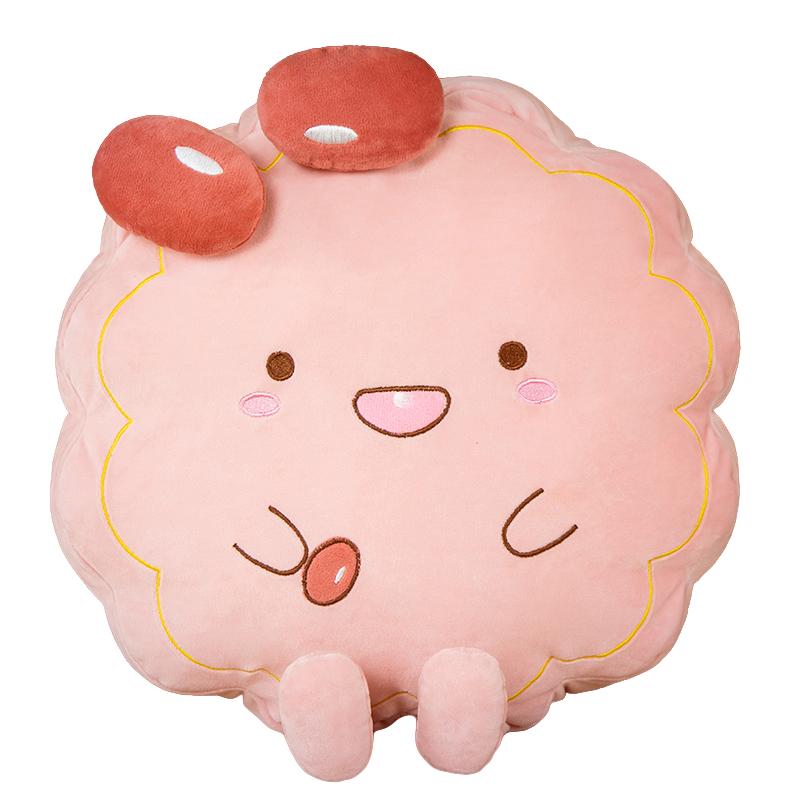Mid-Autumn Festival Cartoon Round Moon Cake Plush Pillow Doll Soft Colorful Sleeping Cushion Creative Birthday Gift Christmas