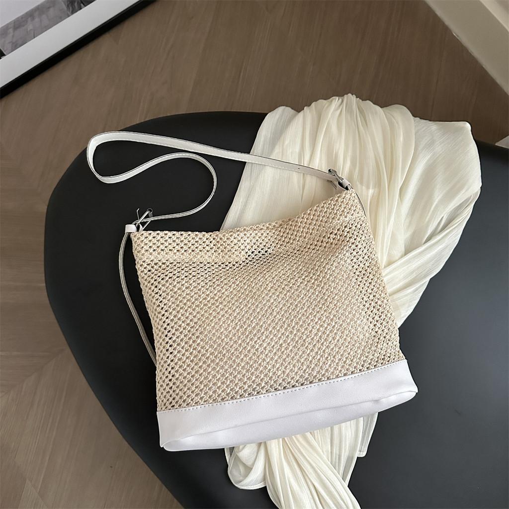 Стильная и вместительная летняя новая большая сумка-тоут в форме ведра для модных женщин