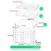 Clear Acrylic Jewelry Storage Box: Elegant Display for Earrings, Necklaces, and Accessories