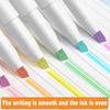 15 Colors Double Headed Highlighter Fluo Marker Set Art Drawing Pens Pastel Stationery Double Tips for Highlighting Coloring