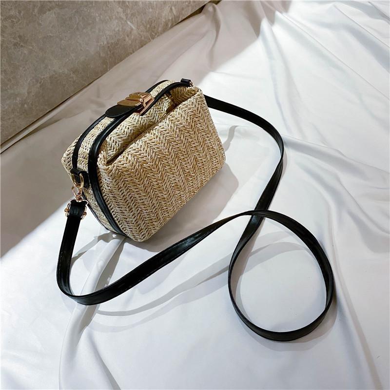 Spring/Summer 2025 Women's Versatile Korean Style Straw Woven Crossbody Handbag