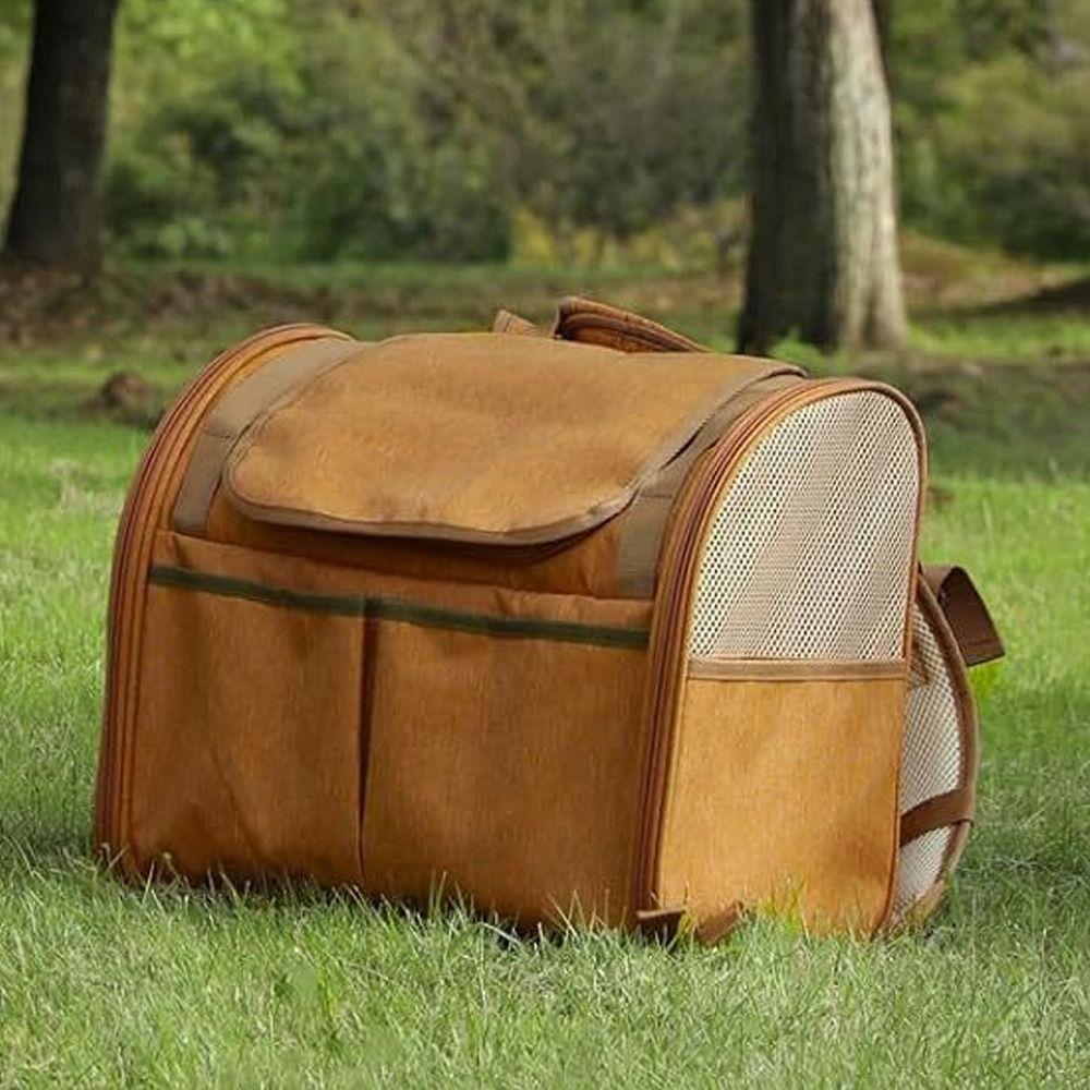 Expandable Small Dog Backpack Breathable Pet Travel Carrier Stylish Cat Bag  Pet Supplies