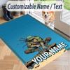 Custom Text Teenage Mutant Ninja Turtles Pattern Floor Rug Soft Indoor Carpet Mat Living Room Bedroom