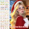 12Pieces Face Tattoo Stickers Waterproof Christmas Temporary Tattoos for Women Face Makeup Decals for Party Festival