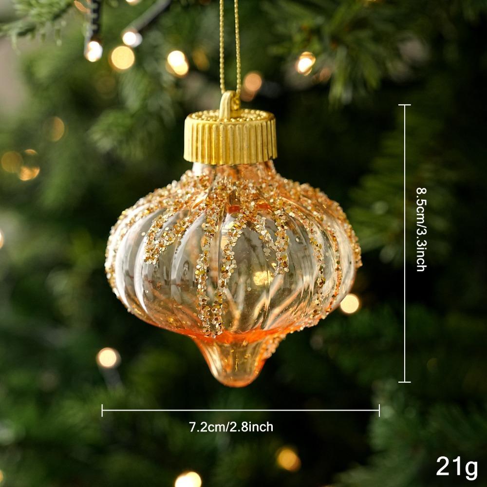 Sequin Christmas Ornament Plastic Ball Tree Hanging Decor Christmas Tree Decor