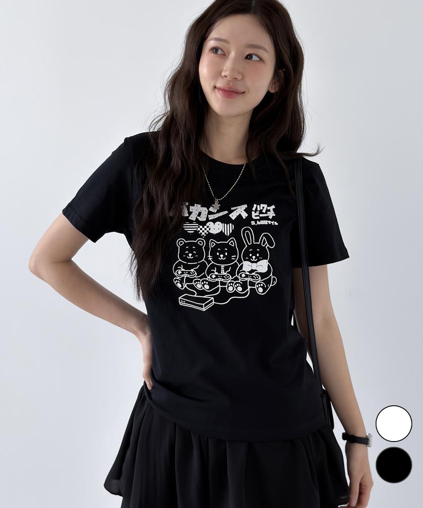 NTBC Gaming Friends Graphic Short Sleeve T-Shirt_2 Colors