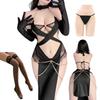 Sexy Cosplay Lingerie Underwear Babydoll China Kimono Floral Embroidery Dress Popular Gloves Stockings Mittens [MORApink] Women's T-back