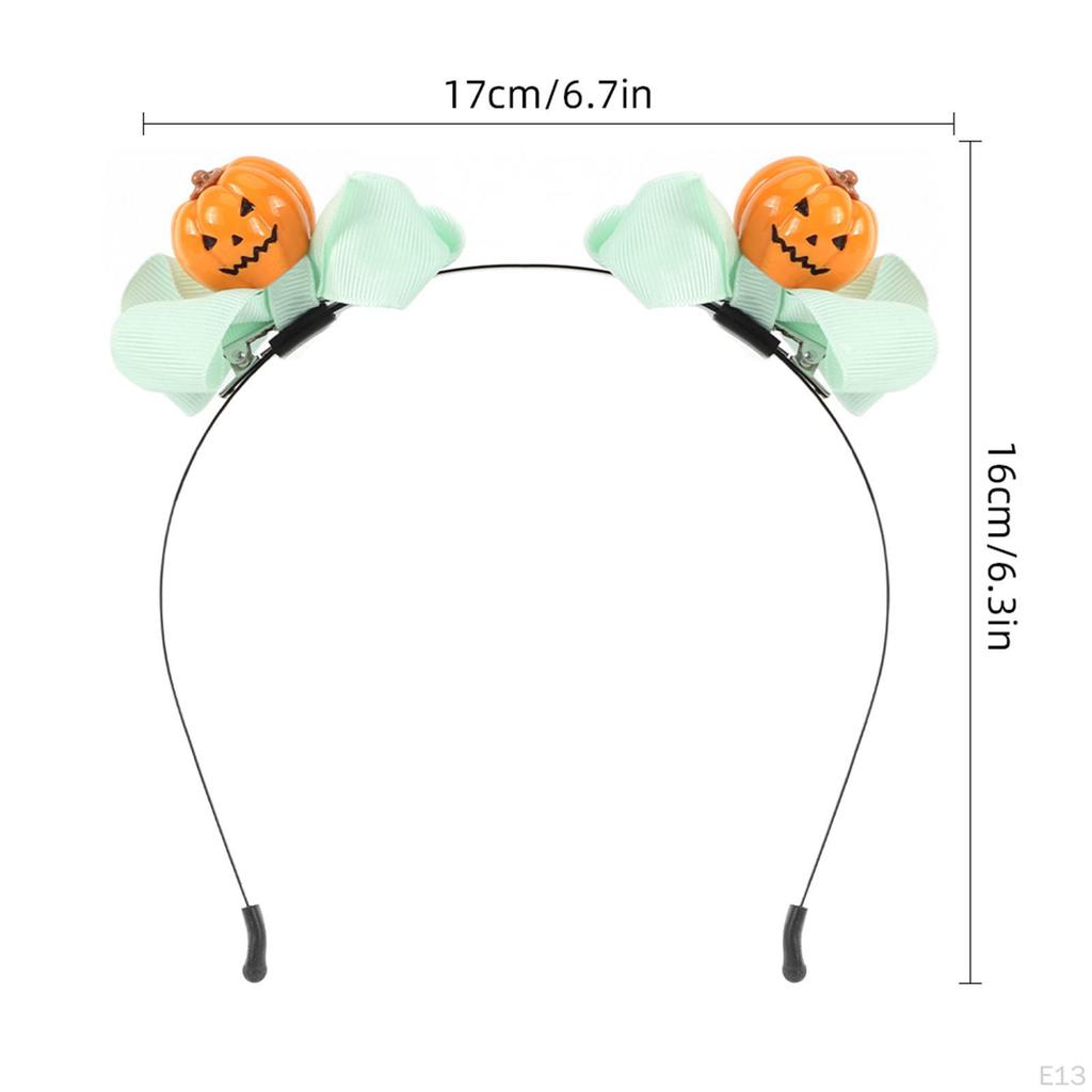 Dekoracyjna opaska na głowę w kształcie dyni na Halloween, dodatek do kostiumu cosplay