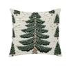 2pc Christmas Decorative Pillow Cover 45x45cm Linen Throw Pillowcase Xmas Tree Snowmen Letter Decor Pillowcase Cushion Cover